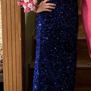 Dazzling Blue Sequin Dress